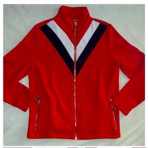 Women's Tommy Hilfiger Chevron Striped Jacket Blazer Size Large